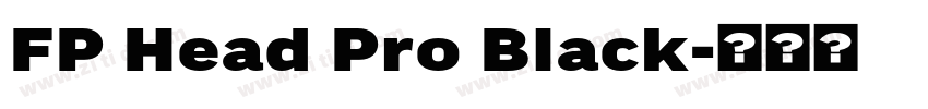 FP Head Pro Black字体转换 FP Head Pro Black字体转换